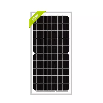 10W(Watts) 12V(Volts) Monocrystalline Solar Panel High-Efficiency PV Module P... • $40.34