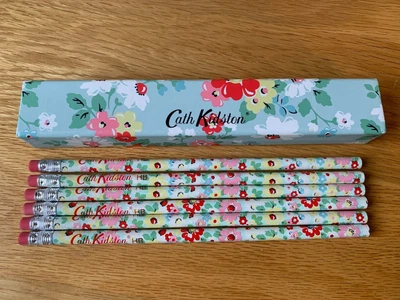 £8.50 • Buy Cath Kidston Boxed Set 6 HB Pencils Unused Stationery Gift Floral Design Blue