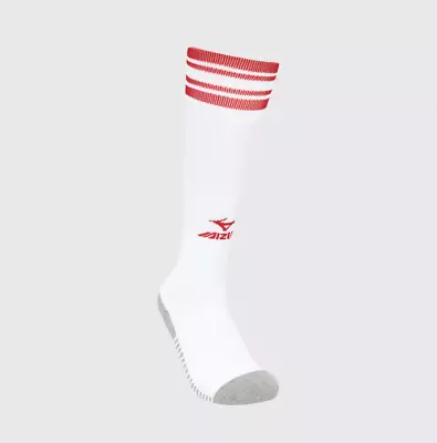 Mizuno Mesh Sports Football Socks Unisex Soccer Long Socks White NWT 33YX210176 • $22.41