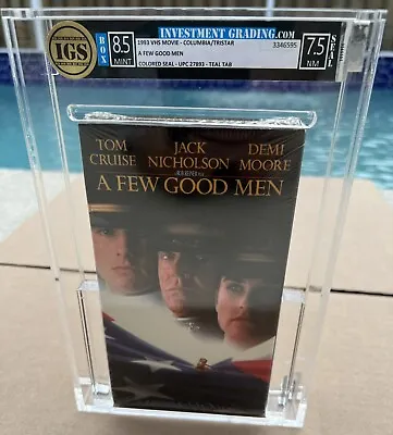 A Few Good Men - 1993 VHS Movie Teal Tab IGS Graded BOX 8.5 And SEALED 7.5 NM • $269.72