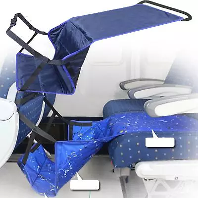 $41.78 • Buy Airplane Footrest Hammock With Inflatable Pillow For Air Plane Train Adults