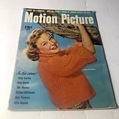 MOTION PICTURE Magazine April 1955 June Allyson Cover • $7