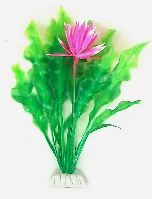 $7.50 • Buy 5 Pack - Flower Plant Artificial Aquarium Plastic Decoration For Fish Tank