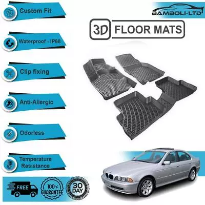 3D Molded Interior Car Floor Mat For BMW 5 Series E39 1996-2003 (Black) • $94.90