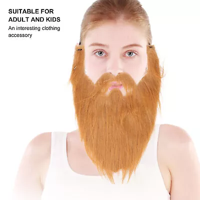 Stimulated Fake Beard Funny False Moustache Whiskers Facial Hair For Hallowe RHS • £3.24