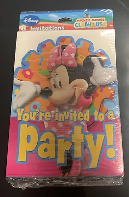 Disney Minnie Mouse Birthday Party Supplies 8 Invitations Brand New • $3.50