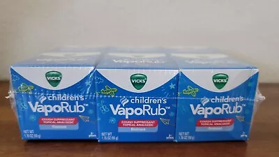 Vicks VapoRub Children's Chest Rub Topical Ointment 1.76 Oz 6/23 Lot Of 6 - New • $19.95