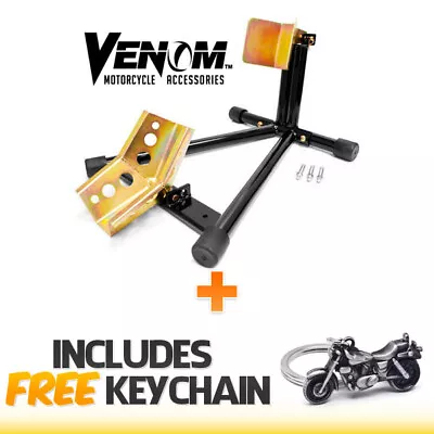 Venom Motorcycle Wheel Tire Chock Self-locking Stand Chocks+Cruiser Keychain • $95.99