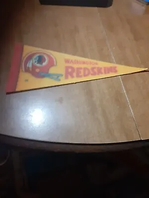 Washington Redskins Mini Football Pennant Vintage  8 3/4  Long • $9.99