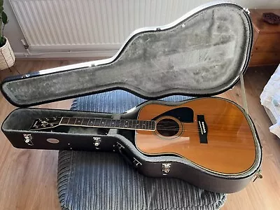 YAMAHA FG-440 6 String Acoustic Guitar & Hard Case; Taiwan 1987 Abalone Trim • £240