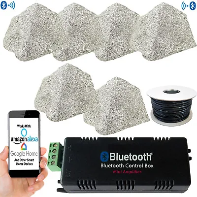 Bluetooth Garden Speaker Kit Outdoor Rock Speakers SMART HOME Mini Amplifier • £149.99