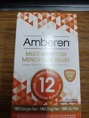 Amberen Multi-Symptom Menopause Relief Dietary Supplement 60 Capsules 2025 • $17.77