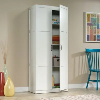 Tall Storage Cabinet Kitchen Pantry Cupboard Organizer Furniture  • $193.51