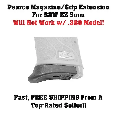 Pearce Magazine/Grip/Pinky Extension For Smith & Wesson/S&W M&P EZ In 9mm -1P • $9.74