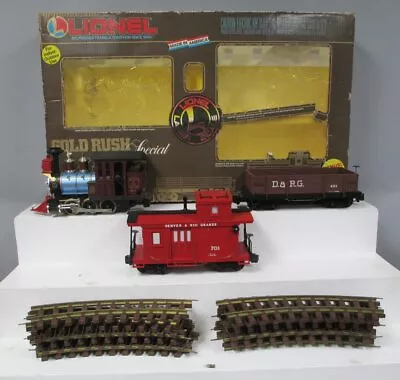 Lionel 8-81000 Gold Rush Special G Gauge Steam Freight Train Set EX/Box • $94.73