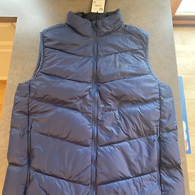 Mountain Hardwear Men's Mt. Eyak Down Vest Sz. XL Blue Retail $150 🔥600 Fill • $119.99
