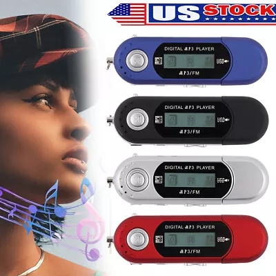 Portable USB Digital MP3 Music Player LCD Screen Support 32GB TF Card& FM Radio • $11.69