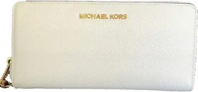 Michael Kors Jet Set Travel Continental Wallet -cream/beige No Hand Strap • $55