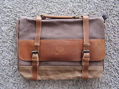 NIB Bunker 27 Men's Genuine Leather Messenger Briefcase Bag Satchel With Strap • $127.99