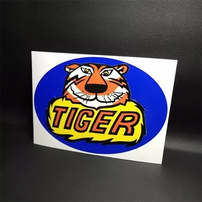 TIGER MUFFLERS Vintage Style DECAL Vinyl STICKER Racing Hot Rod Dragster • $4.69