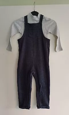 Marks And Spencer Boys Dungaree Set Size 2-3 Years • £1