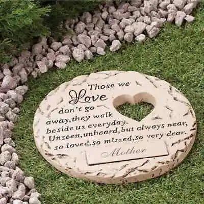 Personalized Memorial Stepping Stone Garden Cemetery Love Memory Grave Marker • $51.50