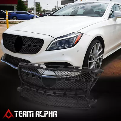 Fits 2012-2015 Mercedes CLS550 AMG Pkg Diamond Mesh Front Grille W/ Badge Slot • $112.89