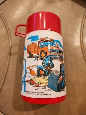 Vtg Tv 1973 Aladdin Emergency Thermos Only For Lunchbox • $50