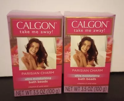 2 Calgon Take Me Away! Parisian Charm Ultra Moisturizing Bath Beads 3.5 OZ 100 G • $18