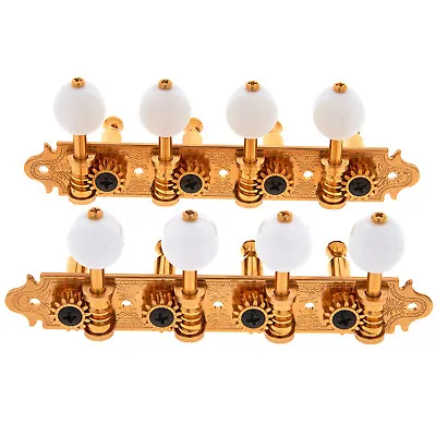 NEW Gotoh MA40  A Style  Tuning Keys For Mandolin Pegs White Pearl Buttons GOLD • $49.95