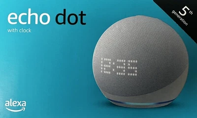 $115 • Buy Echo Dot With Clock | Smart Speaker With Clock And Alexa (5th Gen, 2022 Release)