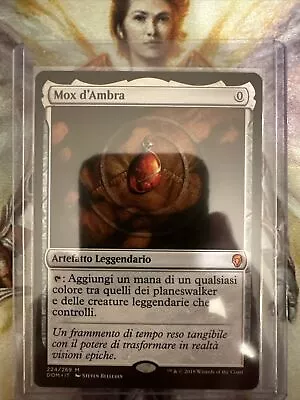 1x ITALIAN Mox Amber (Mox D'Ambra) Dominaria Magic MTG NM • $20.50