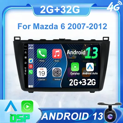 For Mazda 6 GH 2008-2012 Android 13 Car Play Car Stereo GPS Navi Head Unit 32GB • $269.99