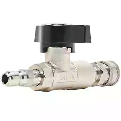 MTM Hydro 3/8  DN10 Pressure Washer Ball Valve W/ Stainless QC Socket And Plug • $65.95