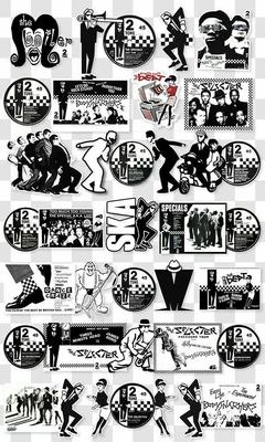 £7.99 • Buy Ska 2 Tone Vinyl Sticker Skinhead Specials Madness Beat Bad Manners Laptop Mods