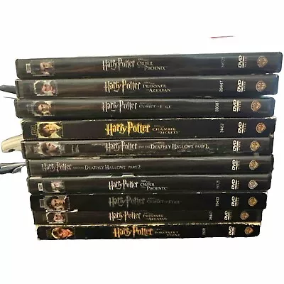 Lot Of 10 Harry Potter Movies - Some Doubles - Missing The Half Blood Prince • $12.99