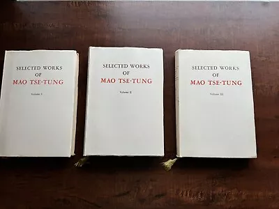 Selected Works Of Mao Tse-Tung Volumes 1-3 • $125