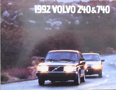 1992 Volvo 240 & 740 USA Brochure 28 Pages • $16.18