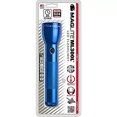 Maglite ML300L LED 2-Cell D Flashlight Blue • $51.15