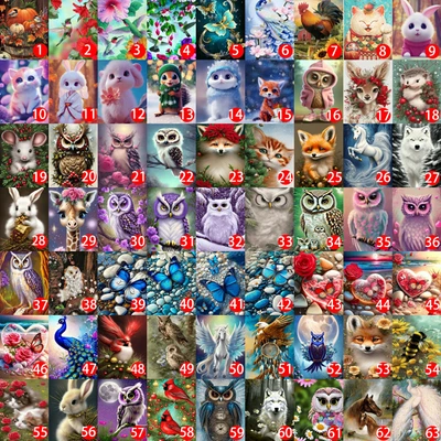 $8.86 • Buy 5D DIY Full Drill Diamond Painting Animal Kit Embroidery Cross Stitch Kits Art