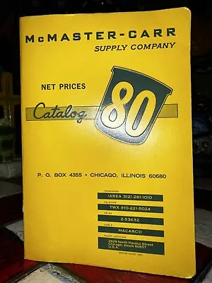 McMaster Carr 1974 Catalog 80 W/Pics & Pricing ASBESTOS &African Blue Lawsuits  • $240