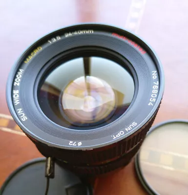 Sun Wide Zoom Macro 24-40mm F/3.5 Multi-Coated Lens Minolta MD Mount  • $59.99