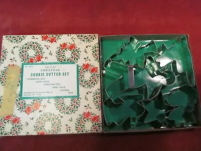 VINTAGE VERITAS CHRISTMAS COOKIE CUTTER SET OF 6 No. 4000 • $4.88