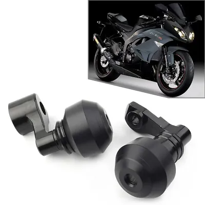 Frame Slider Cover Crash Pads Protector Guard Black For Kawasaki ZX-6R 2009-2012 • $60.19