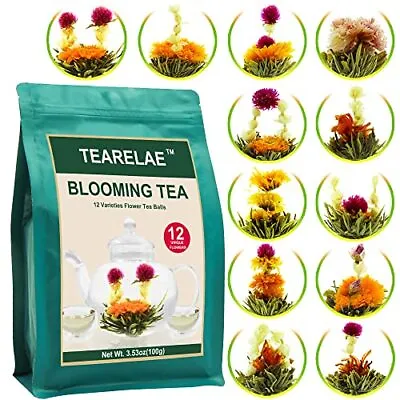 $20.37 • Buy Blooming Tea Flowers - 12pcs Individually Sealed Flowering Tea Balls - Hand-Tied