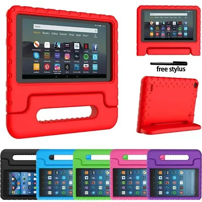 For Amazon Fire 7  HD 8  Tablet -ShockProof EVA Handle Kids Stand Cover Case UK • £8.94