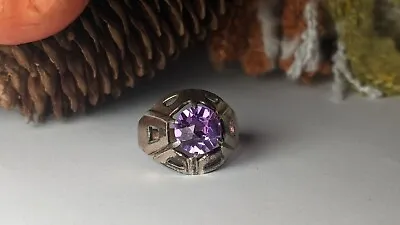 Vintage Russian Soviet Sterling Silver 875 Ring Alexandrite Size 8 • $69