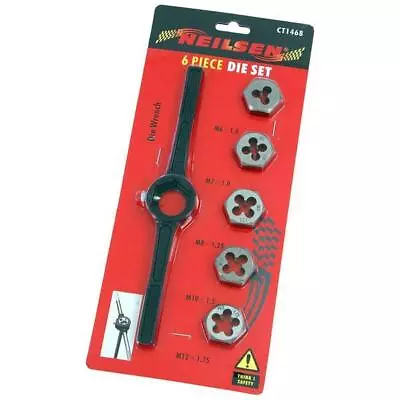 £7.99 • Buy 6pc DIE WRENCH SET ALLOY STEEL HANDLE GARAGE METRIC M6 M7 M8 M10 M12 TAP