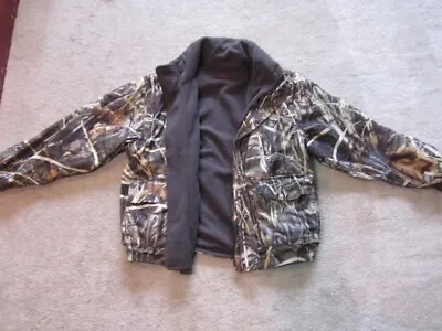 10X Brand Advantage Max4 HD Camo Reversible Jacket Zip-off Sleeves Hood Size L • $41