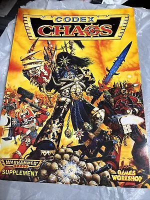 Warhammer 40k CHAOS Codex VINTAGE Book (Games Workshop 1996) • £15